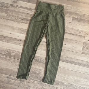 Green tik tok leggings size S